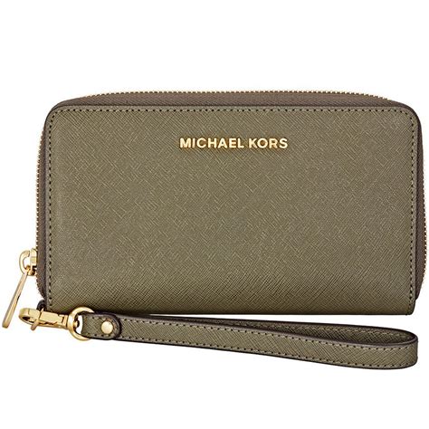 Michael Kors Jet Set Travel Large Phone Case Wristlet Wallet 